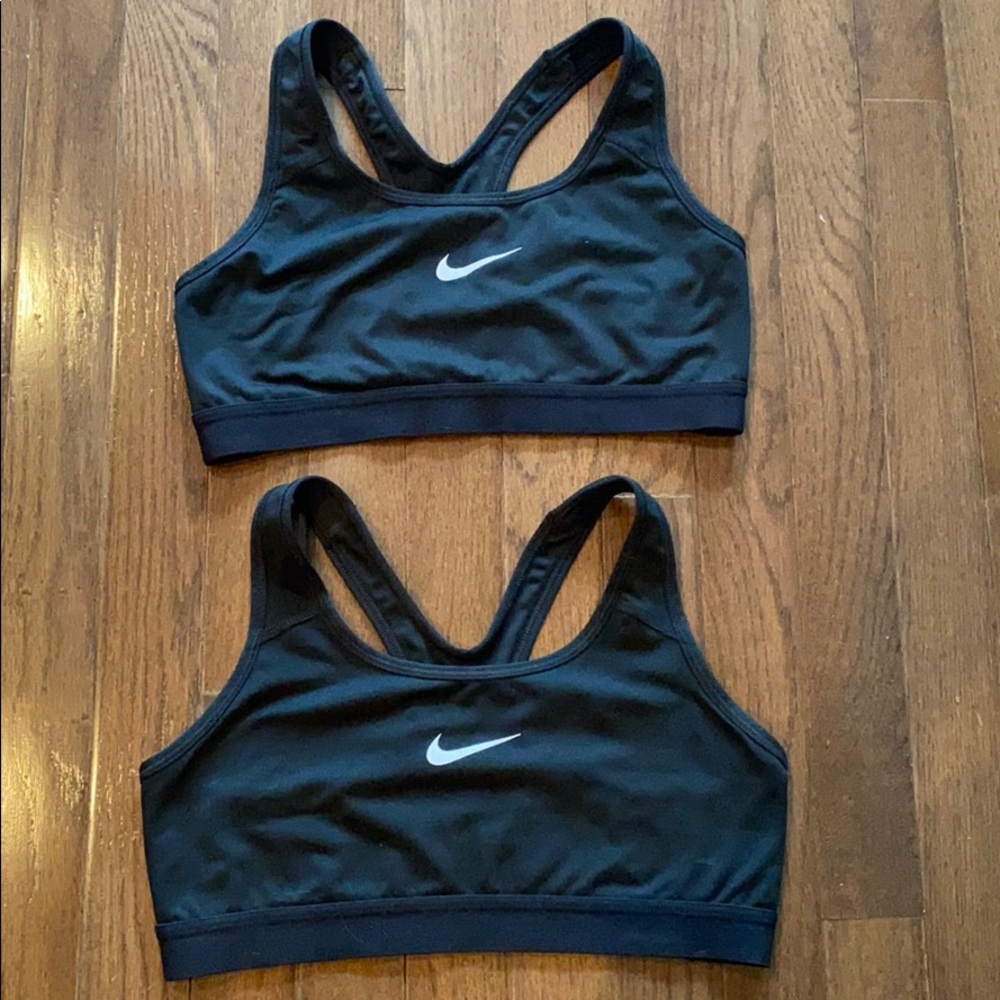 Nike Dri-Fit Black Sports Bra Size Medium (2)